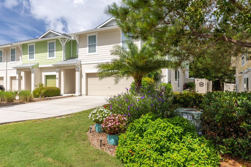 Whisper Dunes is located on the West end of Panama City Beach 5.2 miles from Pier Park. This upscale, end unit townhome has many upgrades including custom designed main bathroom & closet as well as privacy fences on both sides of the backyard. It has a bonus, entertaining space on the second floor along with two large bedrooms with walk-in closets. The main bathroom has intuitive mirrors with blue tooth capability & defogging option. This home also has a new custom built coffee and wine bar with granite countertops with led lighting. The backyard is fenced and landscaped boasting an oversized patio. It is also equipped with a Ring Security System. This home has many other valuable upgrades. Please see upgrade list in the documents section of MLS.