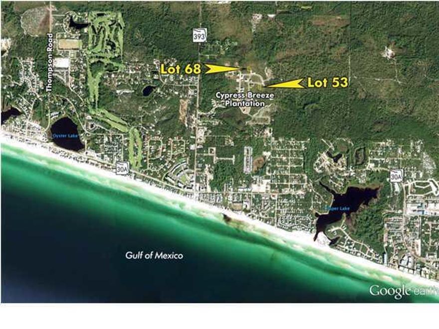 Desirable LOT 53 is now available in the highly sought after Cypress Breeze Plantation Community! Backs up to Cypress Land Preserve so will always be private without construction behind you. Easy access to the amazing pool and within easy walking distance on 393 bike path to the beautiful white sandy BEACH, shops & restaurants. Approved for Gated Community with $500 Assessment to owners. First installment of $250 paid, second installment due on July 1st. Buyer to verify all dimensions.