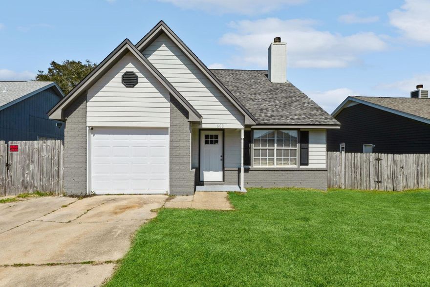 Upgrades all around! A turn key move in ready home located in west Mary Esther in desirable proximity to beaches , military bases, parks, and neighboring cities. Home enhancements include newer Roof and HVAC as well as new Plumbing, Water Heater and Flooring. You'll appreciate all the aesthetic improvements you will find throughout this home. Spacious 4 bedroom split layout with the primary bedroom and bath downstairs! Additional three bedrooms , one full bathroom and flexible loft space upstairs that could be used as an office, mini living room, library, welcoming your imagination! Every Floridian deserves a Sunroom , and this one is vented! Schedule your showing because this one checks all the boxes for easy , breezy, living. Buyers to verify all information deemed important to them 