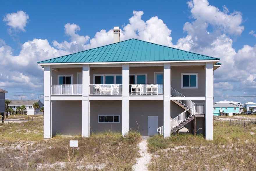 Welcome to Navarre Beach- Florida's Best Kept Secret. The second you enter this home you will fall in love. You have instant views of the most amazing body of water you will ever see. This fabulous 4 bedroom 4 bath home has so much to offer its new family. At 2500 sq ft, this beach house is the perfect forever home, 2nd home, or investment property/vacation rental. This could be your vacation home that pays for itself. Each Bedroom has its own bathroom which makes it perfect for multiple families when vacationing. This home is on pilings and has a metal roof, impact resistant storm windows, new hardee plank siding, and so much more. As you enter your new beach home you will find a large open family area. The kitchen has a hand made copper eat up bar and a large island great for entertainin