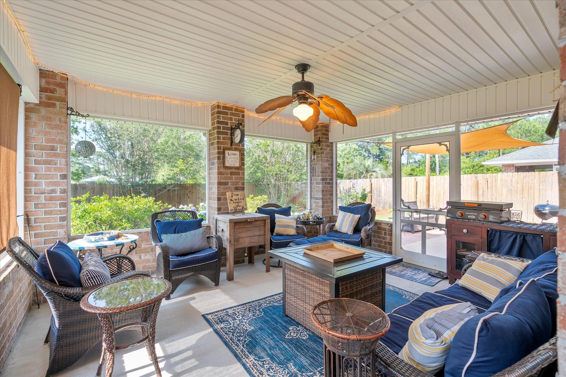 This is 2700 + sq ft with 5B/3B Located just minutes from beautiful Navarre Beach and the Gulf. No HOA. Home offers the coastal living experience. Relax on the charming covered front porch, while enjoying the friendly and peaceful neighborhood. Inside you'll find a beautifully remodeled kitchen, with Quartz countertops and ample cabinetry. The open living area offers lofty ceilings. Each of the 5 bedrooms are generously sized, A screened patio provides a space to enjoy your morning coffee or an evening with family. Schedule your private showing today, This is ready for you to start enjoying and making new memories. Come on in and see this home with your own eyes. Seller is offering incentives and a home warranty with an accepted offer.