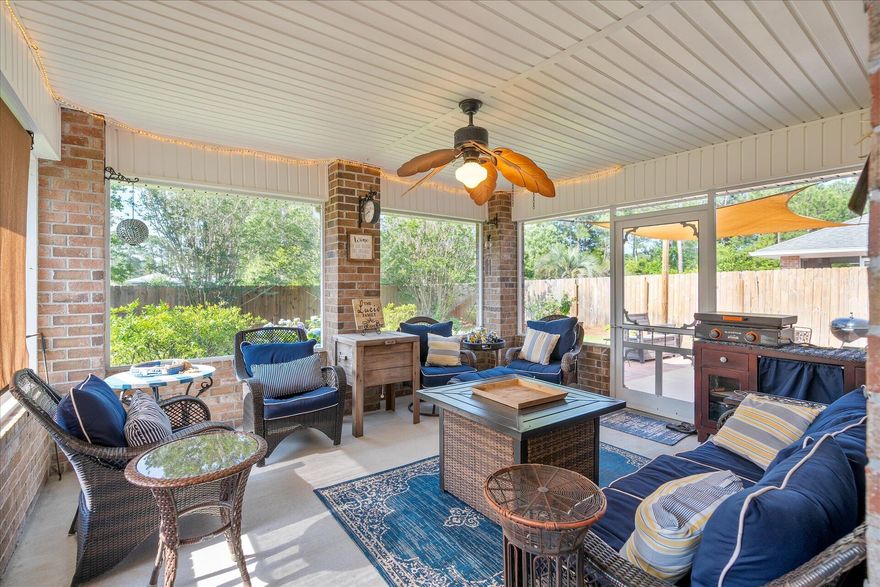 This is 2700 + sq ft  with 5B/3B Located just minutes from beautiful Navarre Beach and the Gulf. No HOA. Home offers the coastal living experience. Relax on the charming covered front porch, while enjoying the friendly and peaceful neighborhood. Inside you'll find a beautifully remodeled kitchen, with Quartz countertops and ample cabinetry. The open living area offers lofty ceilings. Each of the 5 bedrooms are generously sized, A screened patio provides a space to enjoy your morning coffee or an evening with family. Schedule your private showing today, This is ready for you to start enjoying and making new memories.  Come on in and see this home with your own eyes. Seller is offering incentives and a home warranty with an accepted offer.