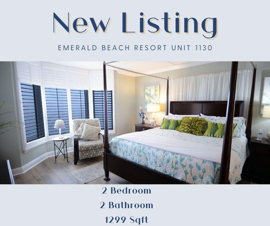 UNIT CURRENTLY UNDER CONTRACT WITH 72 HOUR KICK OUT. Stunning, well-kept 11th floor unit at the popular Emerald Beach Resort. You'll be able to see breathtaking views of the Emerald water and white sand beach from the Gulf Front Master bedroom. Wake up to the sounds of the ocean waves, and pop down to Starbucks for your morning latte on the beach. You'll be able to end the day at the pool with a cocktail in hand from the Tiki Bar before heading up to the Sky Bar for Karaoke or out to your favorite restaurants at Pier Park. The dedicated parking garage across the street with covered walkway makes for easy travel when the rain rolls through. This unit's freshly painted interiors and newly installed LVP flooring make this 2 bed, 2 bath an ideal investment. Your resort life awaits you today!