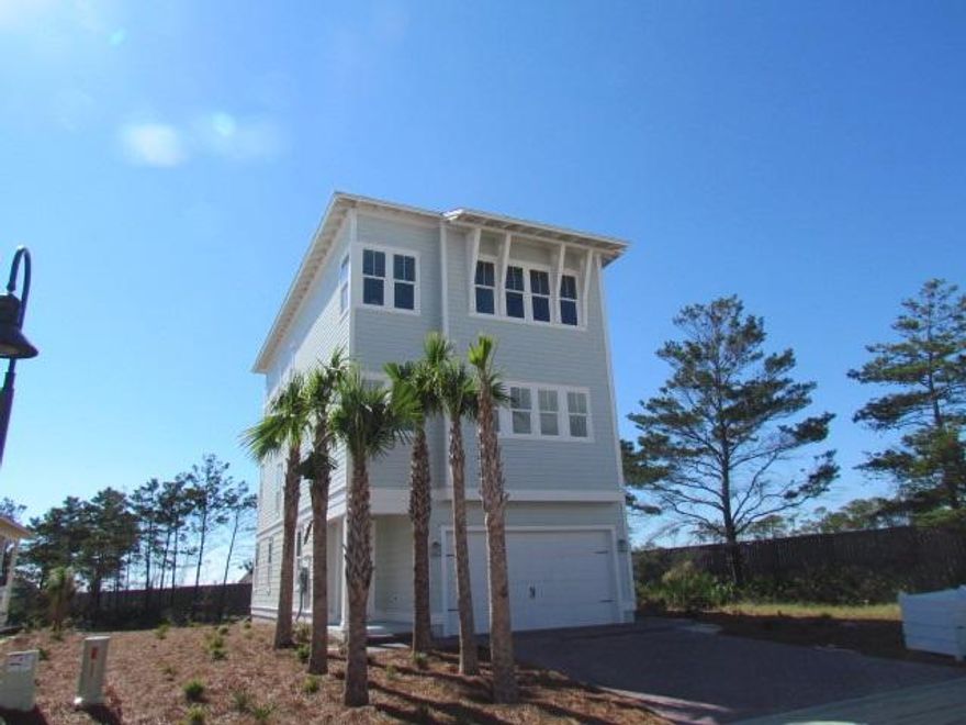 The Tradewinds Floor plan on lot #89 features over 3,400sqft with two master bedrooms on the 1st and 3rd floor. The 2nd floor includes a spacious kitchen and living/dinning room combo. The home includes a private elevator shaft and a two car garage attached. Elevator can be easily installed with shaft already installed and finished... Don't miss out!!! Prominence is one of the Newest Developments on 30A!!! The large town center ''The Hub'' features tons of amenities from shopping, dining, and outdoor entertainment.