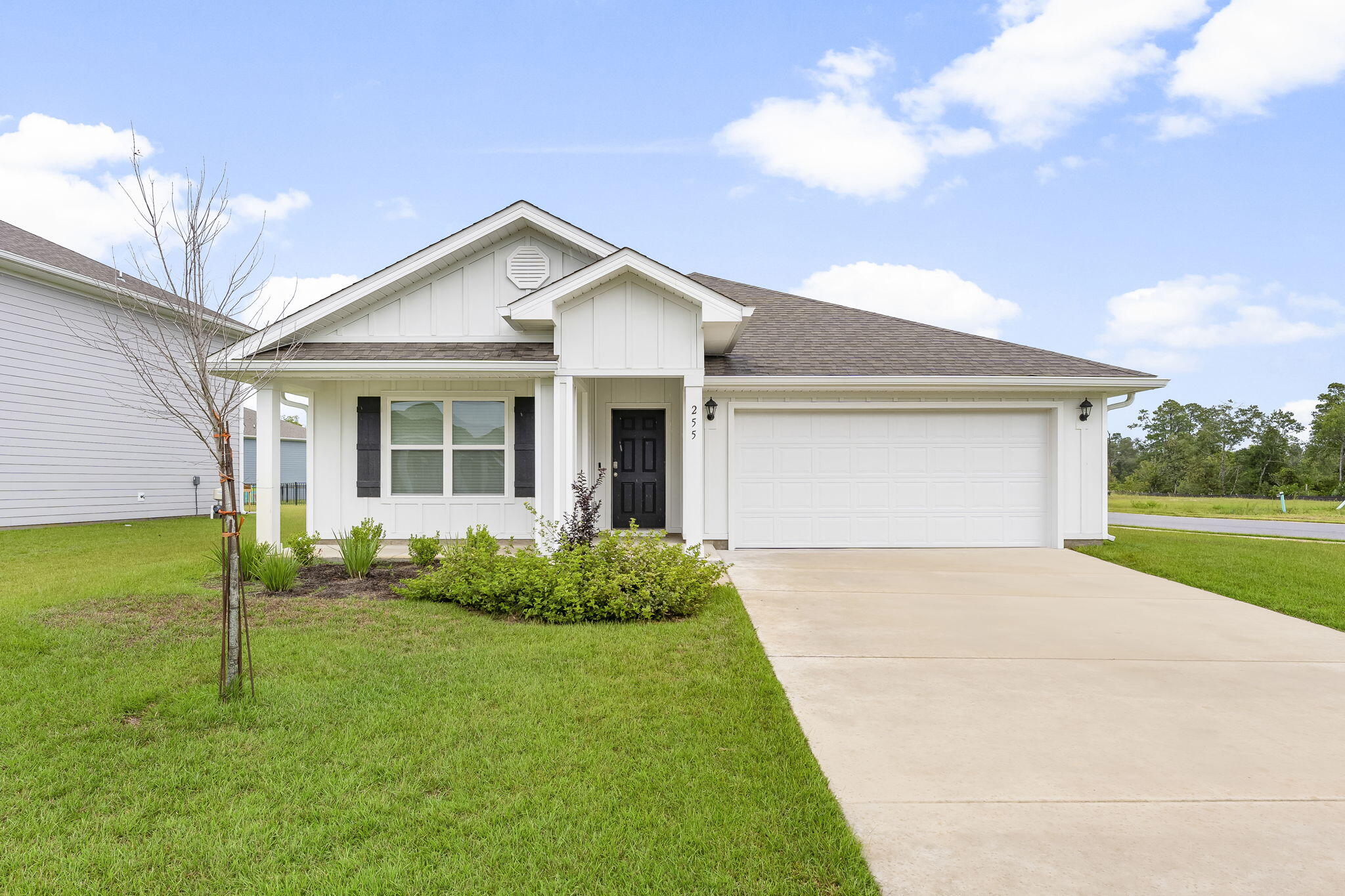 Welcome to Riverwalk! This community features a beautiful community pool, lounge area, clubhouse, fitness area, boardwalk w/dock, and access to 4 Mile Creek leading to LaGrange Bayou and the Choctawhatchee Bay! Riverwalk is situated in a prime area with easy access to dining and shopping, just 10 miles to the beautiful Emerald Coast beaches.This corner lot, like new, one year old home, is ready! The floorplan boasts four spacious bedrooms w/plush carpet and LVP throughout the home. The master suite features a large bedroom w/a glass door shower, garden tub, double vanity sinks and walk-in closet. The living area is an open concept perfect for gatherings. The sleek kitchen features quartz countertops, stainless steel appliances and an island w/ seating for four. Washer/Dryer included! Pets allowed, restrictions apply. If approved, a one-time non-refundable pet fee of $250 and $25/mo pet rent will apply, per pet. A one-time $100 lease administration fee applies to all new leases.