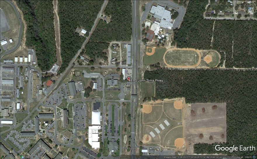 Great income producing property located within a stones throw of the East Gate of Eglin Air Force Base in Northwest Florida. Two separate buildings. Building one has 8 separate suites totaling 6800 square feet. Building two is a stand alone building with 2068 total square feet (stand alone building was built in 1955). As of the listing date, all units are under lease with some tenants with over 20 years occupancy. Lease information available upon request from a serious buyer. Buyer to verify all data and dimensions.