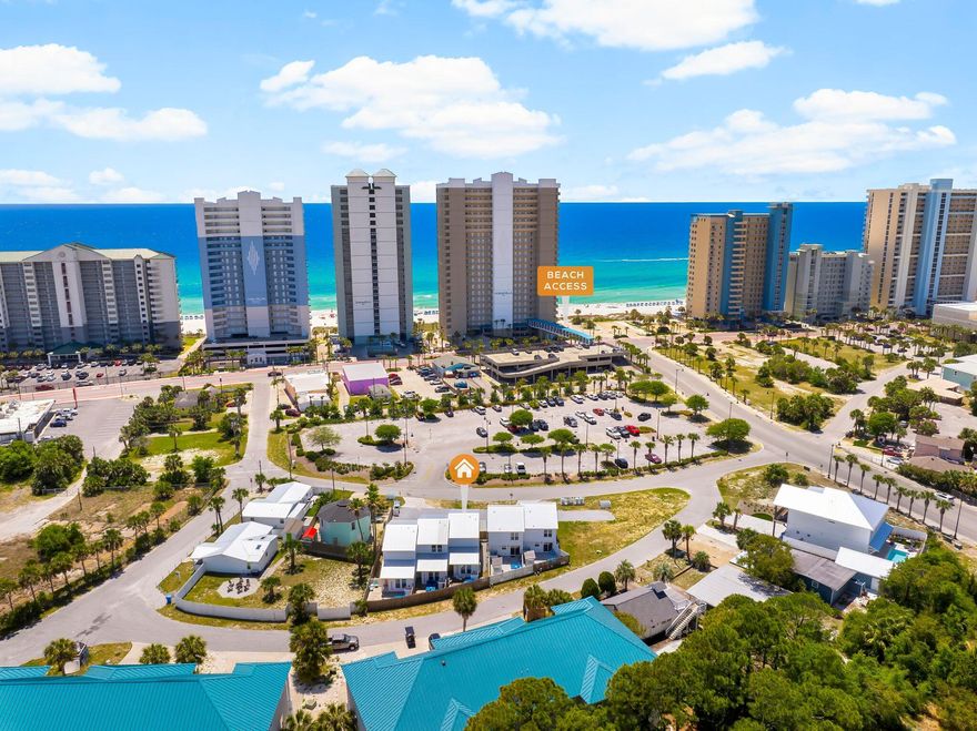 * 5 Doors from the Shore - Invest in Style & Income!* Investor's dream in Panama City Beach! This exceptional turnkey rental package includes a beautifully designed triplex and duplex, sold together and fully furnished for immediate income generation. Built in 2020, the triplex offers over 4,000 square feet of thoughtfully planned space, featuring 9 bedrooms and 9 bathrooms across three individually themed units: The Beach Cabana, The Groovy Shack, and Welcome to Paradise. Each unit is uniquely styled to provide guests with a one-of-a-kind, Instagram-worthy experience, complete with private entrances, vibrant exterior doors, and modern coastal finishes that capture the laid-back beach vibe. The adjoining duplex adds another 2,800 square feet of living space, offering 4 bedrooms and six bathrooms across two distinct units: The Surf House and The Tropical House. Like the triplex, these units continue the playful, curated design aesthetic and are optimized for maximum guest appeal and rental performance. Every unit has been thoughtfully furnished and is fully equipped, making this a true plug-and-play investment opportunity. Guests will love the short walk to the Gulf, where they can enjoy white sandy beaches and turquoise watersmaking these rentals even more attractive in Panama City Beach's thriving vacation market. With strong rental history and impressive income (figures available upon request), this property is already a high-performing asset with even more room to grow. Plans are in place for a 3-bedroom townhouse to be added on the west side of the lot, offering future expansion potential and additional income opportunities. Located just minutes from popular dining, shopping, and entertainment, this property package delivers the perfect combination of location, lifestyle, and long-term value. Whether you're looking to expand your portfolio or break into the short-term rental space, this opportunity checks all the boxes.