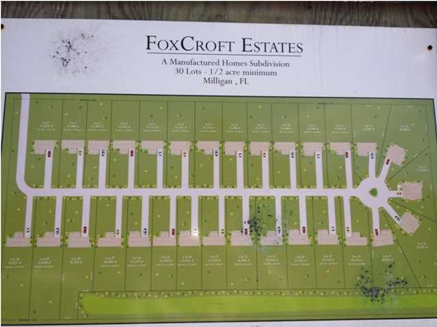 25 SINGLE FAMILY LOTS!! Here is your chance to purchase almost an entire subdivision for less than $10,000/lot. This is 25 half acre lots in the new community of Foxcroft Estates. There are only 30 lots total in this subdivision. Call today before this is gone!