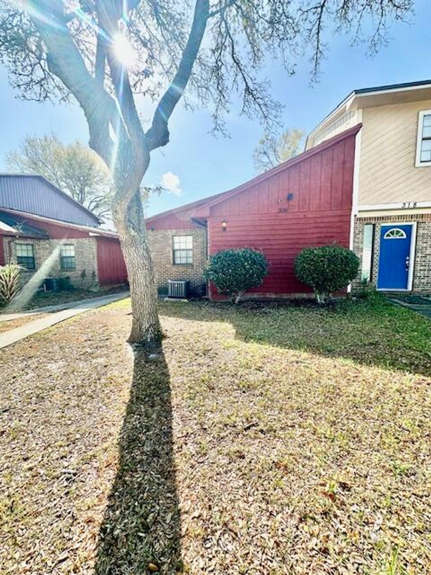 AVAIL: 4/29. FLEXIBLE S/D = TO 1 MO. RENT CAN BE MADE IN 2 MO. INSTALLMENTS IF QUALIFIED. PETS ALLOWED UPON OWNER'S APPROVAL & W/ A NON-REFUNDABLE PET FEE. Nicecentrally located single story townhome. Close & convenient to EVERYTHING- schools, shopping, restaurants & between both bases! PRIVACY FENCED BACKYARD! Relax/entertain on the open back patio. Yard building in the backyard for your extra stuff. Kitchen has all the appliances in place plus a large walk in pantry. Inside utility area off the kitchen. All electric! Master bedroom has a walk in closet. Brand new carpet coming soon. Welcome home!