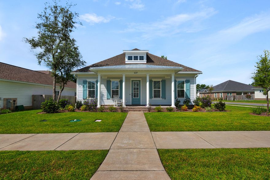 Charming and Quaint on Chamomile Court!Welcome to this stunning, like-new home in the heart of Niceville's premier master-planned community--Deer Moss Creek. Ideally situated on a spacious corner lot, this beautifully maintained one-year-old home offers the perfect blend of modern style, functionality, and timeless charm.Inside, you'll find four spacious bedrooms and three full bathrooms, thoughtfully designed with comfort and versatility in mind. The open-concept living area boasts soaring ceilings, luxury finishes, and abundant natural light, creating an inviting space for both daily living and entertaining. The kitchen is a showstopper--complete with quartz countertops, soft-close cabinetry, stainless appliances, giant walk-in pantry and a large center island that's perfect for gathering. 

The private primary suite offers a peaceful retreat with a luxurious en suite bathroom and generous walk-in closet. Additional bedrooms are well-appointed, and the fourth bedroom with its own full bath provides flexible options for guests, a home office, or multigenerational living.

Step outside to enjoy the covered patio, privacy-fenced backyard, and the friendly sidewalks of one of Niceville's most sought-after neighborhoods. Deer Moss Creek is known for its thoughtful design, winding trails, future town center, and proximity to top-rated schools, military bases, and the beautiful beaches of the Emerald Coast.

Why wait to build when you can move right into this exceptional, barely-lived-in home? Contact us for an appointment to view this gem today!