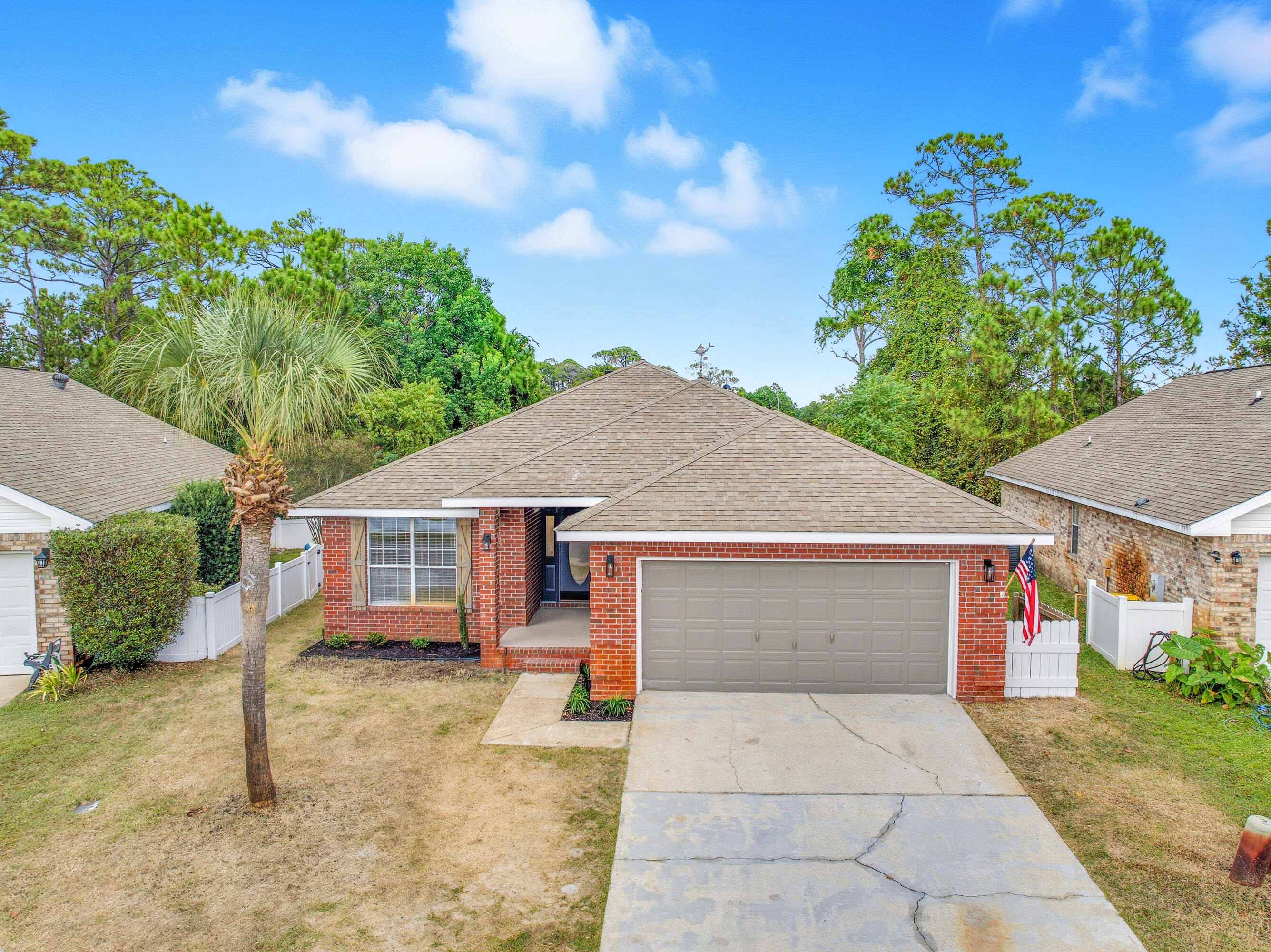 Fully Renovated 4BR/2BA Home in Marsh Harbor - Priced $40K Below Market!Welcome to your dream home in the sought-after Marsh Harbor Subdivision, a waterfront community offering deeded access to a boardwalk, beach, deck, and scenic sidewalks. Enjoy breathtaking sunsets over the intercoastal and natural marsh preserve from your own neighborhood.✨ Property Highlights: All-brick 4-bedroom, 2-bath home 100% rehabbed with modern finishes New roof installed at full price 2015 HVAC system 2020 hot water heater Priced $40,000 below market value Location & Views: Nestled around a tranquil pond in the front yard and just a short walk to the water, this home offers peaceful surroundings and stunning views.🏠 Interior Features: Grand entry with vaulted ceilings and eft and the Primary Bedroom to the right. The Primary Bathroom offers a granite double vanity and a tub/shower combo.
The back patio is a great place to take a load off and enjoy the view. The covered area offers great shade and the extended composite deck offers extra space for guests and fire to gather around.
Everything you have been looking for and in the right location. Short distance to the front gate of Hurlburt, Navarre Beach, Schools, restaurants, and shopping.