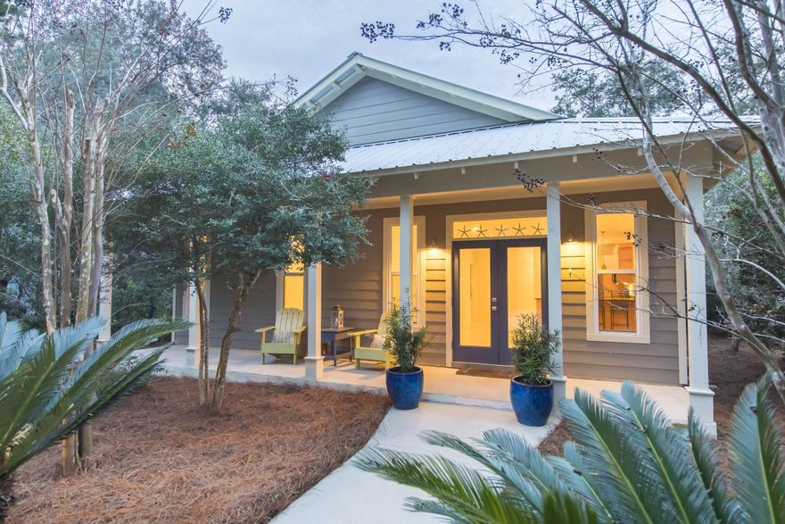 DEDICATED, PRIVATE BEACH ACCESS with golf cart parking!! Looking for a quality home and close proximity to the beach, this is the LOCATION! Whites Gulfview is a very desirable neighborhood with a wonderful location near Alys, Seacrest and Rosemary Beach. This adorable Florida Cottage features 3 BR, 2 BA and like new. Perfect for full time resident, 2nd home or seasonal rental. Home is move in ready with fresh interior paint, new pad & carpet in bedrooms, steam cleaned tile and exterior pressure wash along with fresh pine straw. Nothing to do but move in! Relax on the large front porch or entertain on the rear screened-in-porch overlooking the natural landscaping.