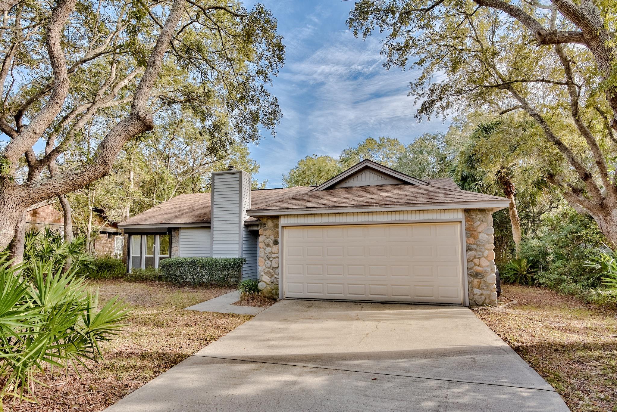 Cozy cottage with pool in fantastic location adjacent to Camp Creek Lake. This one-owner home has been meticulously cared for and is ready for it's new owner's touches. Fabulous yard with mature trees and a screened in pool. Open floorpan with the kitchen and living area, complemented with a fireplace. 3 bedrooms and 2 renovated baths round off the rest of the floor plan. Easy single level living with attached garage close to all everything the east end of 30A has to offer!