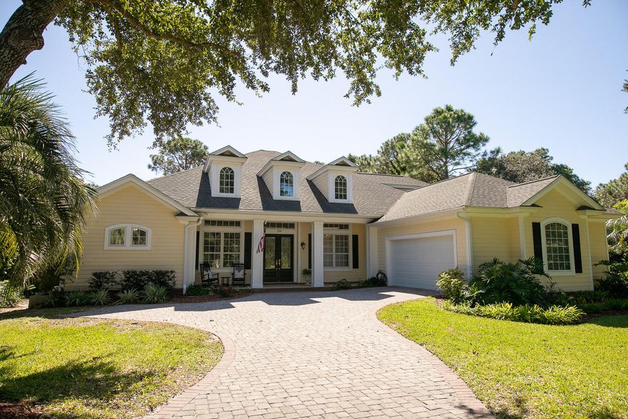 The search for a residence in Kelly Plantation with an ideal blend of a Traditional & Florida home has arrived. Two story floor plan with an open kitchen into living room setting. Separate dining & den areas, gas log fireplace, office, laundry room and master quarters all part of the 2444 sq ft on the main level of the 3008 total sq ft of the home. Main level of the home has been renovated. Porcelain flooring with a natural wood look. Quartz counter tops, fridge, dishwasher all new. Master bath flooring, shower and tub wall are dolomite gloss tile. New tub boasts a  basket weave tile on the surround, with a quartz tub wall. Kohler fixtures, mirrors and lighting finish it off. New HVAC units & Hot Water Heaters. New lanai frame and screens, gutters & garage doors & opener. Priced to sell!