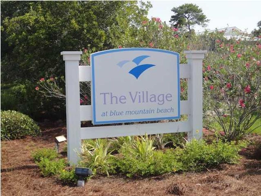 Build your vacation home in the BEAUTIFUL Village at Blue Mountain Beach....a Golf cart friendly neighborhood with paved streets and decorative street lamps. This is community beach living at its best with a large pool, shuffleboard, cabana exercise room and the two beach access points! **No sign on lot, please look at map or call if you need more info**