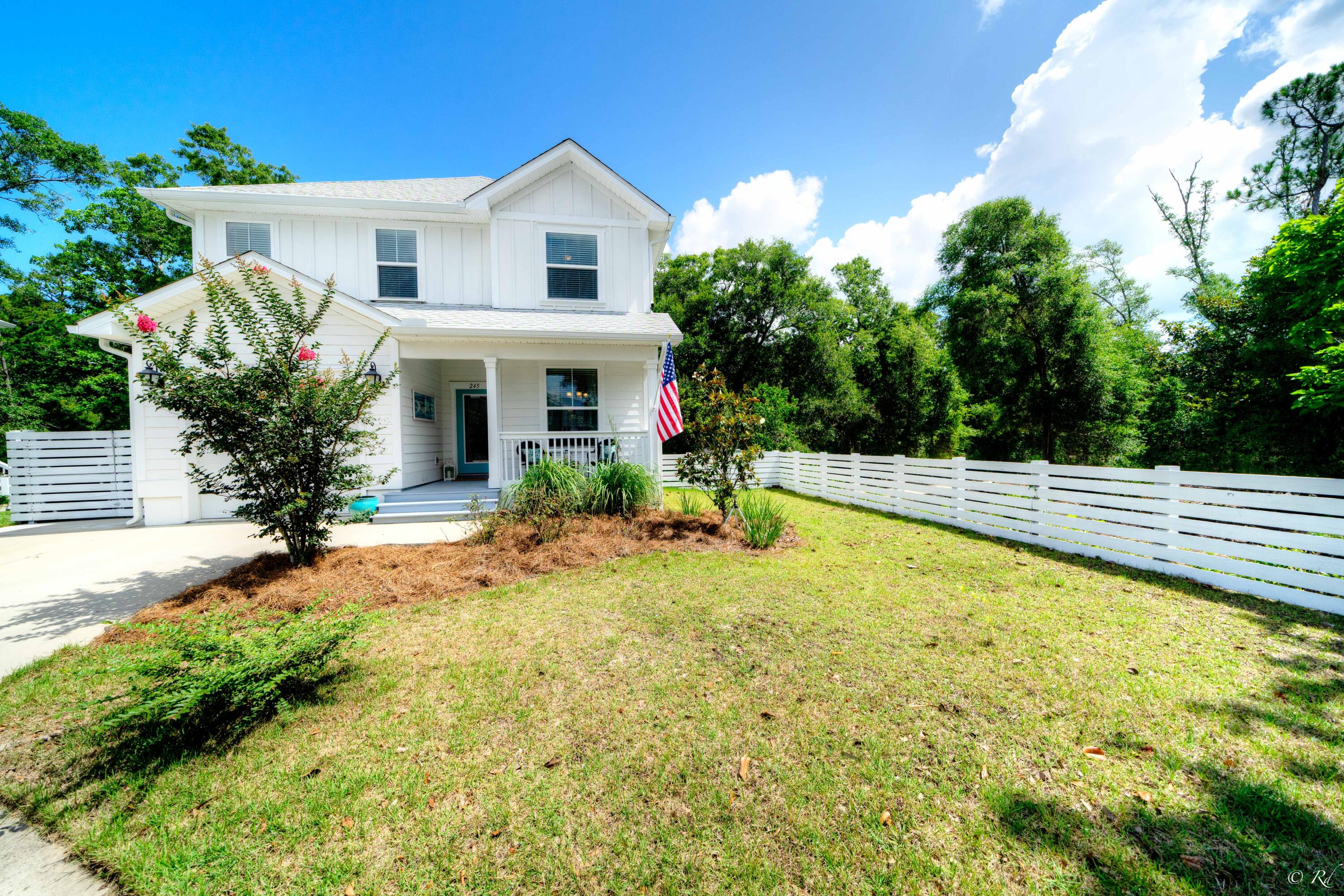 Beautiful large private home tucked away in the back of a family-friendly cul-de-sac. The crown molding, gourmet kitchen, downstairs master and laundry make thus a perfect home for any family. The screened-in back porch overlooking the peaceful conservation area and flowing creek are perfect for enjoying your morning coffee or evening gatherings with friends. Audubon Point is nestled next to the Point Washington State Forest, less than a mile from Eden Gardens State Park and public boat launch and a short drive to the beautiful beaches of 30A and all the emerald coast has to offer with shopping, dining, entertainment and more!