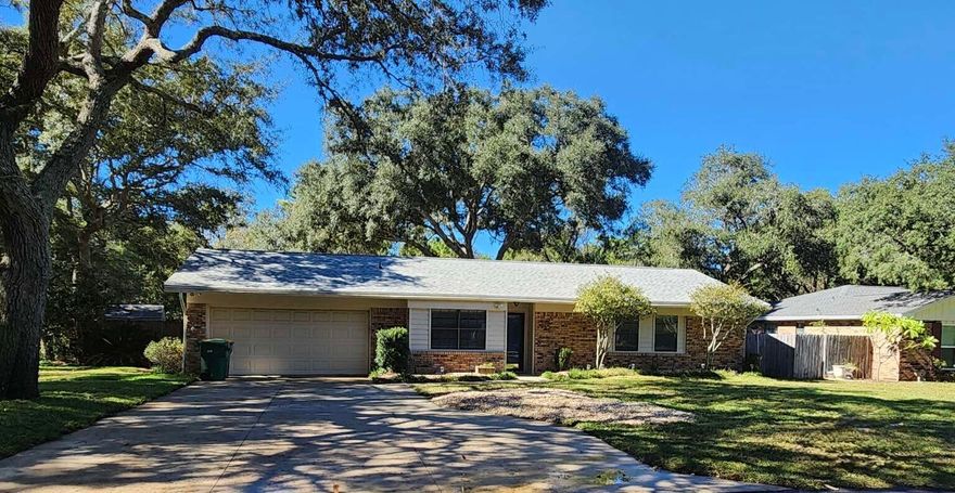 This beautifully maintained 3-bedroom, 2-bath home located in the highly sought-after Bluewater Bay neighborhood, additionally on a safe cul-de-sac street! This property features a spacious 2-car garage and a large, privacy-fenced backyard complete with a cozy firepit area, two storage sheds, and a screened-in back porch with a relaxing hot tub--perfect for entertaining or unwinding. Inside, you'll find a large laundry room, 2 large living spaces, stainless steel appliances in kitchen, and thoughtful updates throughout, including a new gas water heater (2023), HVAC system with smart thermostat (2021), and a new roof (2023). The AC ducts and vents were professionally sanitized and sealed with UV lights in (2024), providing extra peace of mind. Enjoy the benefits of no HOA, while still having the option to join Bluewater Bay's social clubs, pools, tennis courts, and pickleball facilities for a yearly fee. Located in top-rated school zonesBluewater Bay Elementary, Ruckel Middle, and Niceville Highthis home offers convenience and quality living. It's close to military bases and just a quick drive over the bridge to Destin's world-famous beaches. Plus, it comes with an active termite bond for added protection.