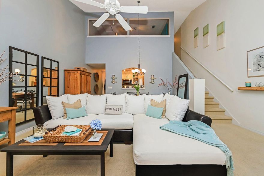 Welcome home to this open floor plan with two bedrooms and a loft at Escada in Santa Rosa Beach. Only minutes from the pristine beaches of 30A. This home features an upstairs Master Bedroom with bath. A loft overlooking the open floor plan that would make a great study, office, craft room or playroom. There is another bedroom on the ground floor with large walk-in closet. Great buy for this nice neighborhood. HOA includes community pool.