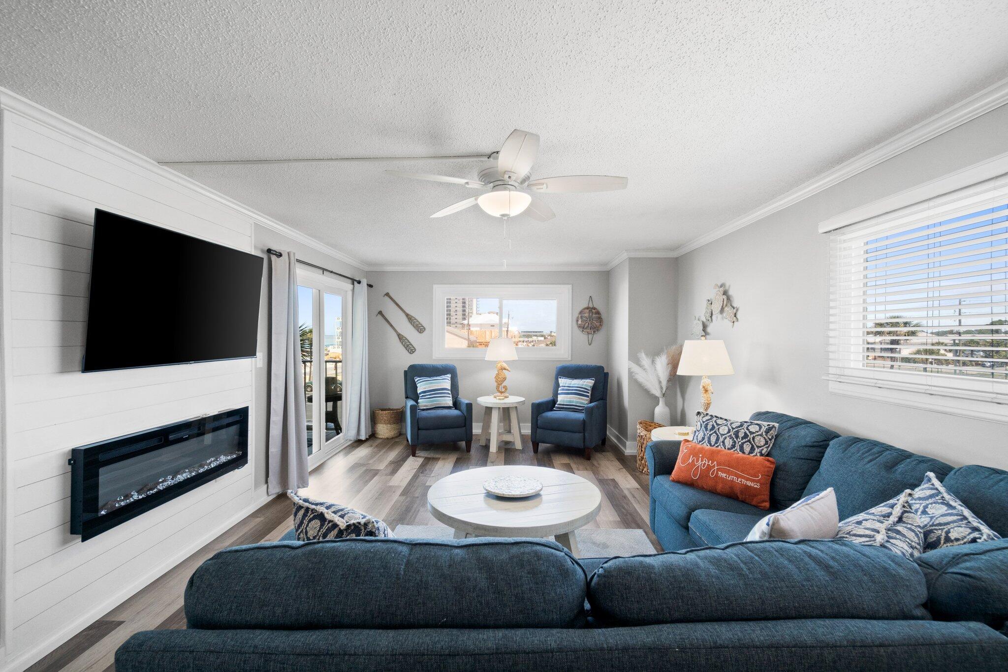 Coastal Living Awaits at Regency Towers - 3-Bedroom, Gulf-View Condo Welcome to your dream beachfront escape/investment property at Regency Towers in vibrant Panama City Beach! This stunning 3-bedroom, 2-bathroom condo combines modern updates, thoughtful coastal design, and a spacious layout to create the ultimate sanctuary for relaxation and entertainment. Step inside and be greeted by a light-filled open-concept living space that effortlessly flows into the dining area and updated kitchen. The kitchen, perfect for any home chef, boasts granite countertops, stainless steel appliances, and chic cabinetry. Coastal tones, luxury vinyl plank flooring, and stylish finishes throughout reflect the serene beauty of the Gulf just outside your door. The west facing balcony is perfect for catching those sunsets that never get old. The side of the building ensures privacy, but the views are still there of the beautiful Gulf! Unwind in the expansive primary suite, where oversized windows frame breathtaking Gulf views that will greet you each morning. The spa-inspired en-suite bathroom features a walk-in shower and modern finishes. Two additional bedrooms offer comfort and privacy, perfect for family, guests. Step out onto your private balcony, where panoramic Gulf views steal the show. Lounge with a drink in hand as you watch the sun dip below the horizon or enjoy morning coffee with the sound of waves rolling gently onto the sugar-white sands below. Regency Towers offers an unbeatable array of community amenities, elevating your coastal lifestyle. Enjoy two sparkling beachfront pools, a hot tub, a fitness center, tennis courts, grilling stations, and a poolside snack bar. With private beach access and lush, immaculately maintained grounds, every day feels like a vacation. Located in the heart of Thomas Drive in Panama City Beach, this condo puts you close to lively attractions, including St. Andrews State Park, Pier Park, world-class dining, and vibrant nightlife. It's also conveniently near local favorite restaurants, golf courses, and family-friendly entertainment. Whether you're looking for a full-time residence, a vacation retreat, or a lucrative investment property, this Regency Towers gem is your perfect slice of paradise. Schedule your private showing today and start living the coastal dream!