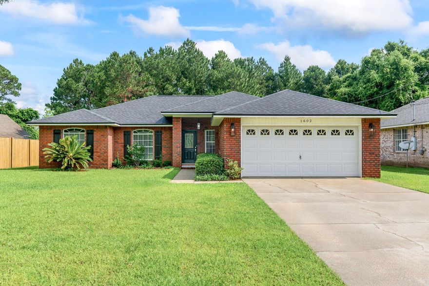 Discover this beautifully REMODELED 4-bedroom, 2-bathroom ALL-Brick Home situated on a LARGE LOT in Gulf Breeze. Boasting QUALITY upgrades throughout, this move-in-ready gem offers MODERN finishes, stylish design, and durable construction. Step into the vaulted great room, filled with natural light and perfect for relaxing or entertaining. The Kitchen shines with NEW QUARTZ countertops, a deep stainless steel sink, modern faucet, and brand-new stainless steel appliances including an electric stove, built-in microwave, and dishwasher. Both bathrooms feature New Quartz counters, NEW updated lighting, new mirrors, and in the primary ensuite, a sleek NEW shower door. The primary suite also includes a spacious walk-in closet. Throughout the home, you'll find NEW luxury vinyl plank flooring, Fresh interior paint, and new faux wood blinds for a cohesive and stylish look. Other recent upgrades include a NEW Roof, new hot water heater, and a sprinkler system for the freshly sodded and landscaped yard. This home offers comfort, quality, and peace of mindall in a desirable Gulf Breeze location. Schedule your private tour today!







