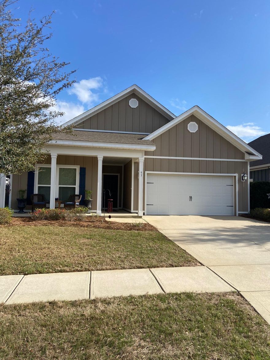 Carefree Living at its finest! No yardwork!  Lawn and garden care  and cable TV included in your HOA fees.  This lovely  low maintenance 3 bedroom, 2 bath Hammock Bay home in the gated Firefly community was completed in 2019 and has its own community pool. There is also unfettered access to the additional extensive Hammock Bay amenities. The light and airy home features Smart Home Technology, 9' ceilings, beautiful flooring throughout the common areas, carpet in all bedrooms, stainless kitchen appliances (including a flat cooktop stove & side-by-side refrigerator), crown molding and upgraded light fixtures. The home has been impeccably maintained and is ready for it's next fortunate owners!