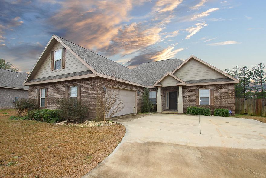 Beautiful custom home. As soon as you enter the front door, you know you are walking into a quality home by Toolan Development. All brick home features granite countertops, stainless steel appliances,open floor plan, and fireplace. Treyed ceilings in living room and master bedroom. Master bath includes marble garden tub and walk-in shower, double vanities, and large closet. There is tile in the wet areas as well as the hallways. Go up the stairs to your private getaway or playroom or enjoy the large fenced in backyard. American Home Shield home warranty available.