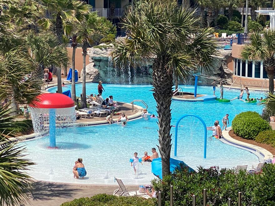 OFF MKT SALE. Closest 2br to Gulf; Highly desired Prime and Best location. Easy access to pools, beach, and parking.  #1 popular FUN Family Beachfront Resort! Sprawling 1,292sf plan- Quiet E side 2br/2.5ba +bunks. Waterscape is 1 of THE BEST of the Emerald Coast condos! Hall bunk alcove with door. Sleeps 8 comfortably.  Owner storage. WOW style amenities: 490' beach, LazyRiver, 2 hot tubs, TikiHut, 0-edge pool, 10' waterfall, heated pool, kiddie playpark, fitness ctr, 10 grills, covered parking, 24hr security. Great curb appeal. Strong HOA. Across from restaurants, golf & more!