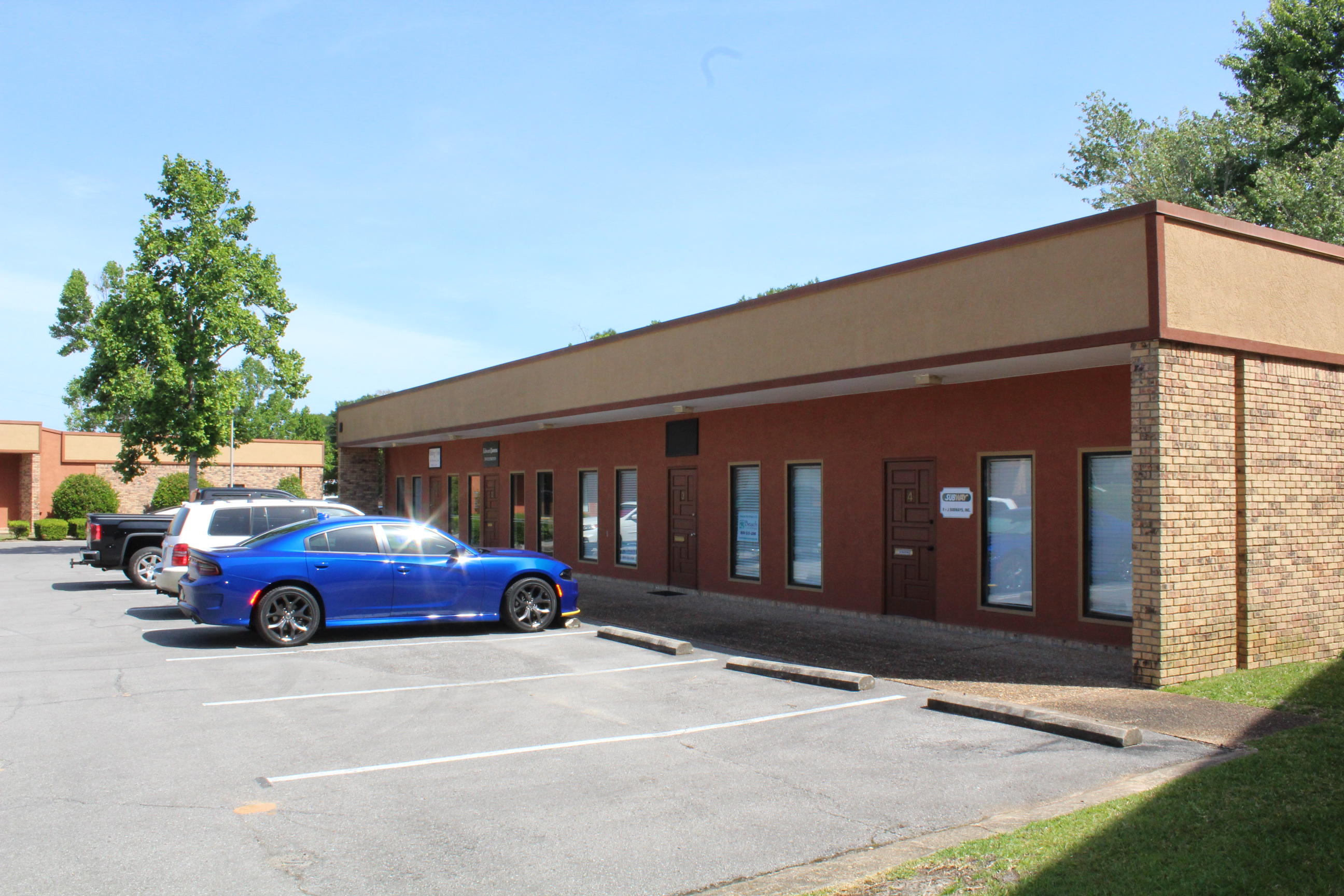 Office with large office room, reception, storage closet, coffee bar, and 1 restroom. Available 2/1/19.