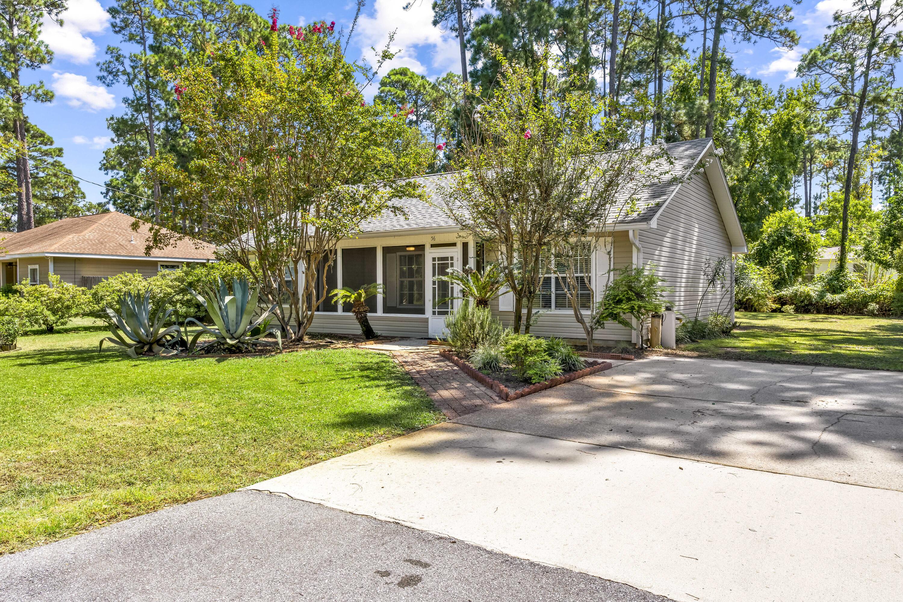 Welcome to 56 Kimberly Ann Drive, a freshly painted coastal home in the heart of Santa Rosa Beach. This charming property is warm and welcoming from the moment you arrive, offering a comfortable layout that's perfect for everyday living or a relaxing beach retreat. Inside, you'll find bright and inviting living spaces with plenty of room to gather with family and friends. The kitchen flows easily into the main living area, making it simple to entertain or enjoy quiet nights in. Each bedroom is designed with comfort in mind, creating cozy spaces to unwind after a day on the coast. Step outside to a private backyard that's just right for soaking up the Florida sunshine, grilling out, or spending time with loved ones. And with the sugar-white sands of the Gulf just minutes away, you'll always be close to the best that 30A living has to offer. Whether you're looking for a full-time home, a second getaway, or an investment property, 56 Kimberly Ann Drive offers charm, comfort, and convenience in one of the most sought-after communities along the Emerald Coast.