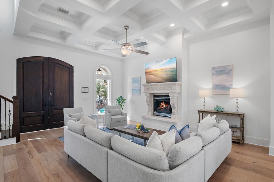Residing behind the private gated enclave of Palmeira Villas in Seagrove Beach, this newly constructed 'Coastyle' designed home executed by the renowned team at Kirby Construction seamlessly blends organic aesthetics with a modern and coastal flair. The heart of the home immediately unfolds upon initial entry with a sophisticated and luxurious living space meticulously planned for both relaxation and entertainment. Soaring 12' coffered ceilings coupled with stunning French Oak hardwoods and an abundance of natural light infuse the space with coastal ambiance. Ideal for culinary enthusiasts, the gourmet kitchen encompasses custom cabinetry, Carrera quartz countertops and an extended kitchen island with integrated seating. Preparing a morning beverage or evening night cap is made possible by the fully equipped wet bar. Beckoning for those outdoor gatherings, the backyard oasis is perfect for those summer days and evenings with a new covered pergola, firepit and private pool. Ascending the striking staircase, a junior suite offers soaring ceilings, beautiful hardwood flooring and a private-ensuite. A laundry, bunk room and guest suite with private access to a private patio share a jack-and-jill bath and complete the 2nd level.

Encompassing over ?? of the top floor, the primary suite offers custom vaulted ceilings with wood accents and a private covered patio. The luxurious ensuite bath is designed for a spa-like experience with a garden-style soaking tub, dual vanities, a large walk-in wet room and an enclosed water closet.  An additional guest suite with private bath and access to the covered porch and wet bar servicing both suites complete the top level. Impressive rental potential of $90,000/year coupled with the custom finishes, upgrades and turn-key configuration makes this a compelling opportunity for both investors and second or full-time residents alike.

The sought-after community of Palmeira Villas in Seagrove Beach on 30A provides residents with a quick 2 minute walk to the beach, heightened privacy, and an array of amenities while remaining geographically poised near all of the acclaimed dining and entertainment venues 30A has to offer including the newly opened Greenway Station town centers. Inquire today to arrange a viewing and start envisioning the coastal lifestyle you deserve.