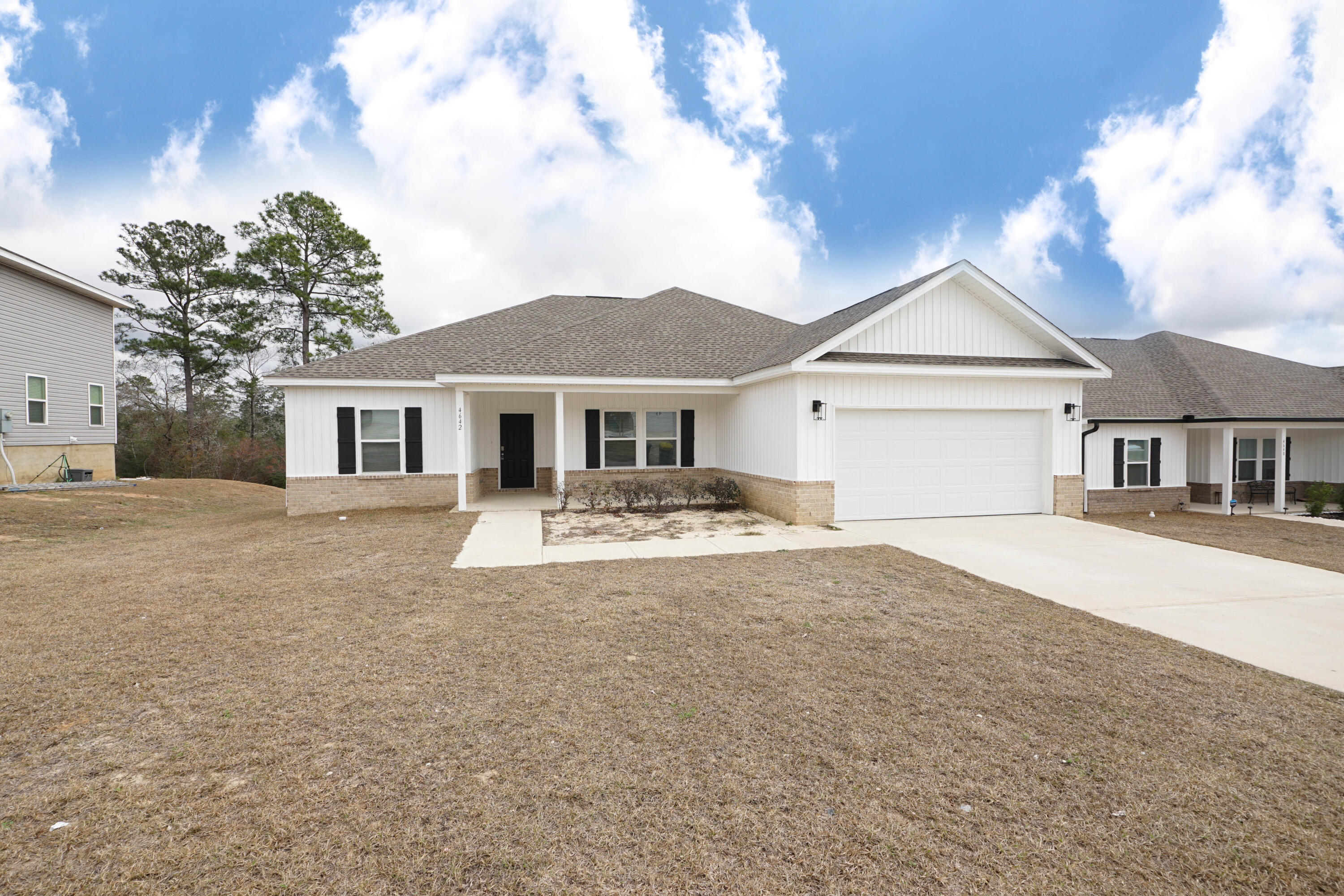 The listing is under contract with a 72-hour kick out clause. Short Sale in SOUTH CRESTVIEW. Just 5 miles from DUKE FIELD! Convenient to EGLIN AFB. Partridge Hills Neighborhood has No Through Traffic. This Almost New Home features 4 bedrooms and 2 baths with a Split Bedroom plan. Spacious Owner's Suite with Separate Tub and Shower, Walk-In Closet. 4th Bedroom could be a Beautiful Office or Flex Space. Lots of Upgrades in this home! Carrara Quartz Counters in Kitchen with a Large Island. Breakfast Bar. Stainless Frigidaire Appliances. Gorgeous White Shaker Cabinets. Pantry. Stainless Cabinet Hardware. Push Button Garbage Disposal. Recessed Lighting. Premium CoreLock Flooring in Main Living Areas. Dreamweaver Azure Carpet with Upgraded Padding in Bedrooms.