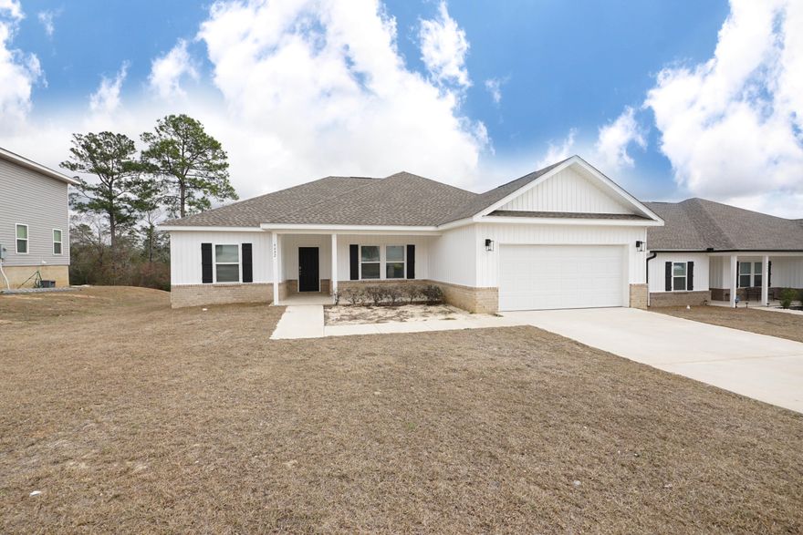 The listing is under contract with a 72-hour kick out clause.  Short Sale in SOUTH CRESTVIEW. Just 5 miles from DUKE FIELD! Convenient to EGLIN AFB. Partridge Hills Neighborhood has No Through Traffic. This Almost New Home features 4 bedrooms and 2 baths with a Split Bedroom plan. Spacious Owner's Suite with Separate Tub and Shower, Walk-In Closet. 4th Bedroom could be a Beautiful Office or Flex Space. Lots of Upgrades in this home! Carrara Quartz Counters in Kitchen with a Large Island. Breakfast Bar. Stainless Frigidaire Appliances. Gorgeous White Shaker Cabinets. Pantry. Stainless Cabinet Hardware. Push Button Garbage Disposal. Recessed Lighting. Premium CoreLock Flooring in Main Living Areas. Dreamweaver Azure Carpet with Upgraded Padding in Bedrooms.