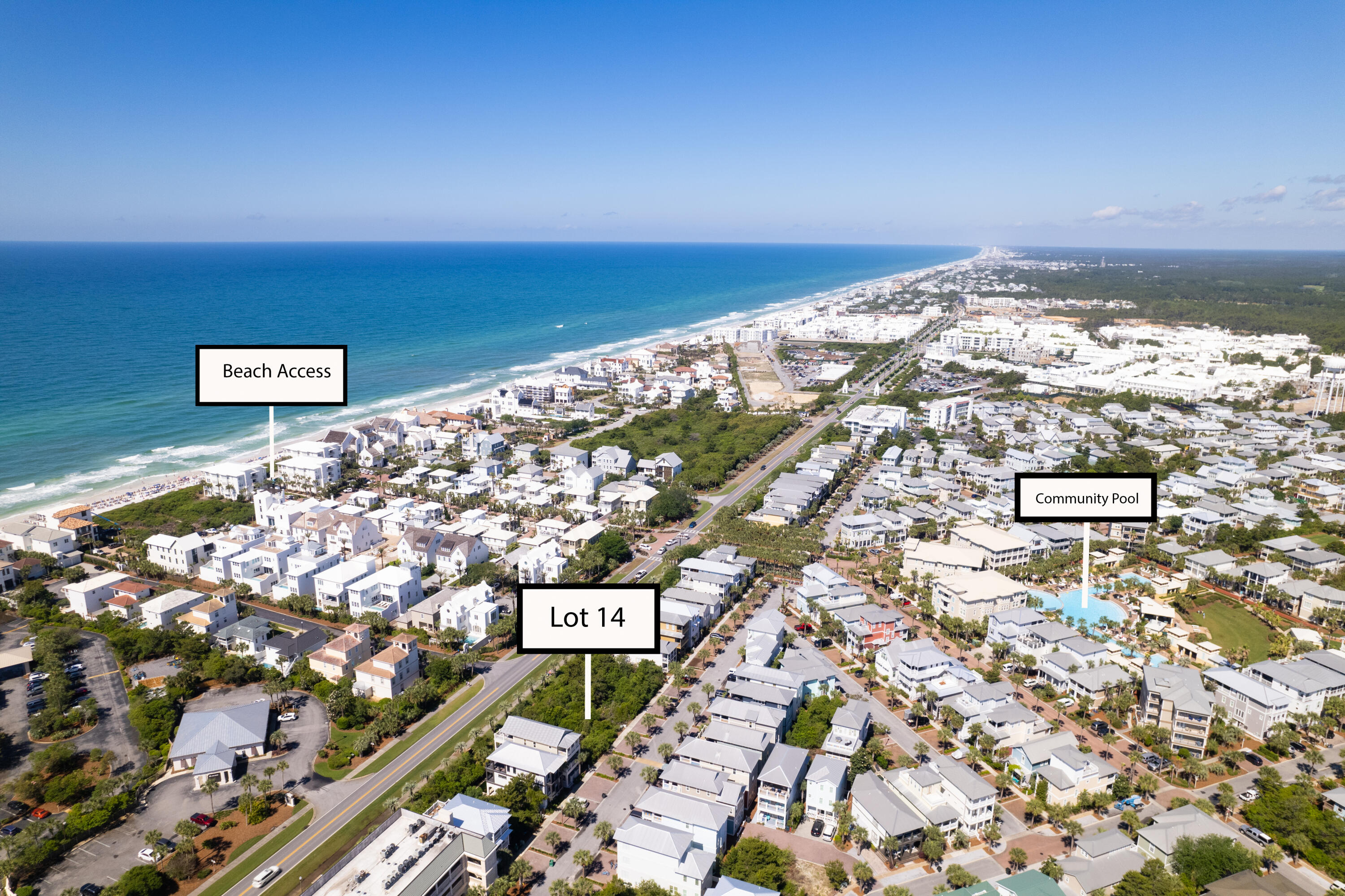 Ready to build! A rare Seacrest Beach lot overlooking 30A. This is an ideal location offering the convenience of quick access to the bike path, beach access and all the shopping, dining , and entertainment that Seacrest , Alys Beach and Rosemary have to offer. **Buyer is responsible for personally verifying details about this property. All information contained on the listing is believed to be accurate but not guaranteed. **
