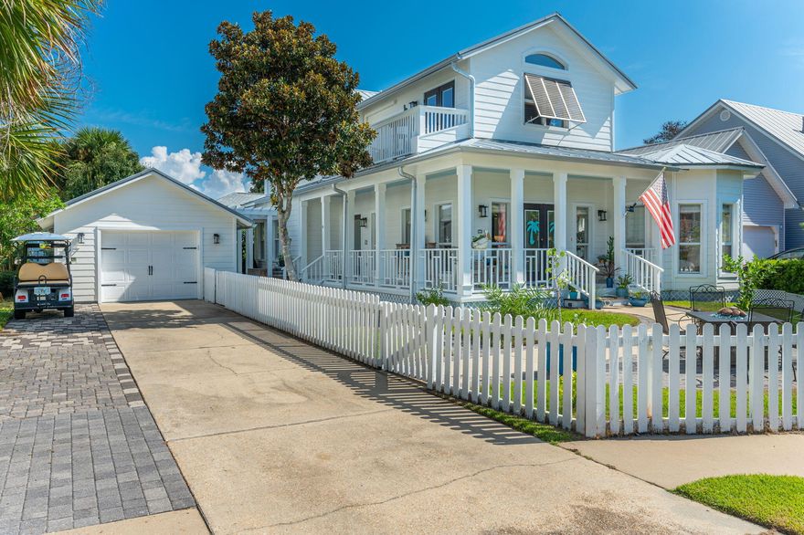 Back on market. Buyer got cold feet. Had not even completed inspections yet. This stunning Crystal Beach Cottage is set apart not only by it's elegant finishes and upgrades but also by it's expertly crafted construction.  Constructed of Autoclaved areated Concrete Block, this home is built to withstand strong hurricane force winds and proves to be termite proof, fireproof, sound proof, and energy efficient. You can rest easy knowing that this home has been completely renovated inside and out in 2020 and features all the finest upgrades throughout. In addition, it will feature a New metal roof (2022).  Every room has custom cabinetry and shelving built in place adding to the efficiency and charm of this unique coastal home.