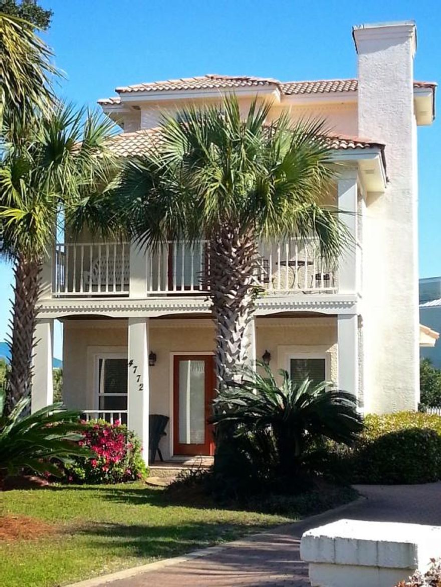 Under Contract with 24hr First Right of Refusal. WOW... Projected $65,000 in Rental Revenue 2015!!! This large, Florida style 4/5 bedroom, 3 bath home with private pool is beaming with light and offers all the conveniences to make this a home away from home, Perfect as a second home or investment property as for it sleeps up to 13 guests! See the Gulf views from the second and third floors or step into your backyard for a family cookout on the gas grill or a swim in the 27' x 13' private pool. Terra Cotta subdivision offers two tennis courts, sand volleyball pit, clubhouse and sauna. And to satisfy your social needs you'll definitely have to visit the huge community pool (heated in the winter months) just across the court. The sugar white beaches and Emerald Gulf waters are only a half block away with private, gated access. Tropical surroundings in this Mediterranean home make for the perfect place to unwind and relax, conveniently located on a cul-de sac -- No thru traffic here. The home comes fully furnished, turn-key ready! Be sure to add this one to the top of your Must See list of homes!