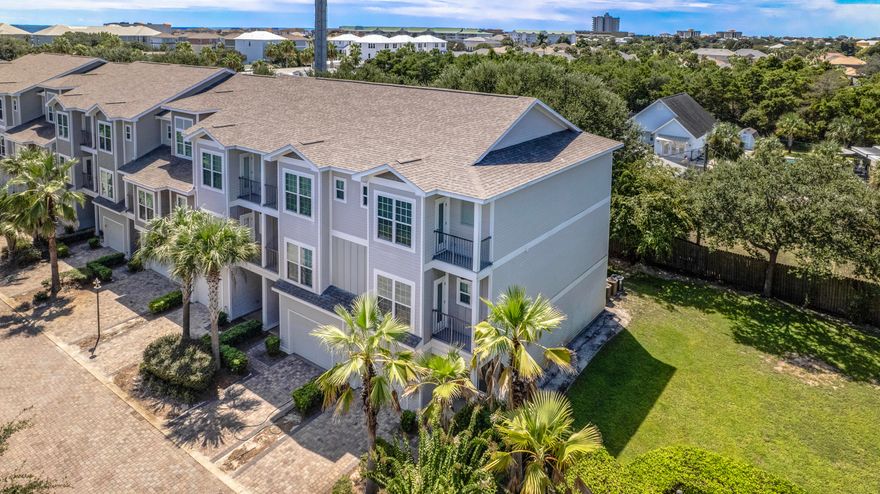 Discover your Dream Getaway and prime vacation rental investment at Driftwood Townhomes.  Unit 1 is a 4BR/4BA luxury TH just built in 2017 with a spacious 2,281 sqft Luxury floorplan and designer furnishings to match.  Add to that a 1-Car Garage to fit all your fun Beach toys and a coveted End-unit privacy spot and owners/vacationers love it.  Located only a short stroll to the pristine White Sand Beaches and Emerald green waters of Florida's Gulf Coast and a short drive to all the best local restaurants, shopping and Golf, makes this a prime location in Miramar Beach.  Weather you're looking for a second home or an investment, this turnkey property with proven rental success can be your next best decision.  Come stick your toes in the sand and see for yourself.