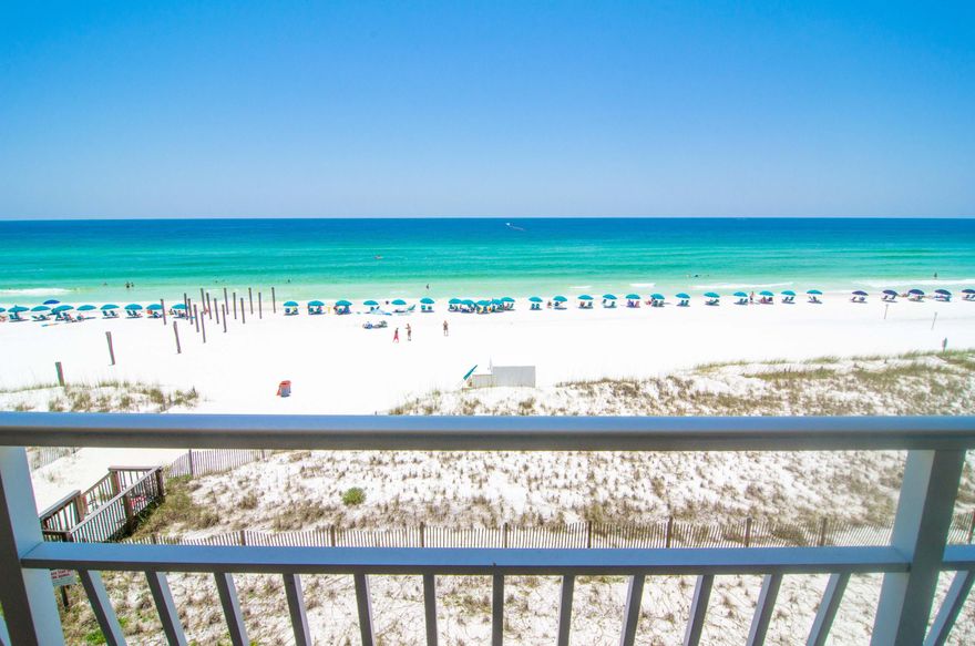 A Gulf front 2 LOFT bedroom (including bedroom loft) condo in immaculate condition at the low density Crystal Sands - nestled in on the quiet end of Crystal Beach with easy access to the best restaurants, coffee shops, walking path, bike rentals and much more along Scenic 98. This condo has beautiful views of the Gulf of Mexico and conveys fully furnished with a seasoned rental history - decorated with the sun and beach in mind. Upgrades include tile floors, stainless steel appliances and granite counters in the kitchen. The first floor has soaring vaulted ceilings and a large master suite. The loft has an open air bedroom, private bath and room for a 3rd bedroom! **2013 rental income was $30,694 with 23 owner use days!**