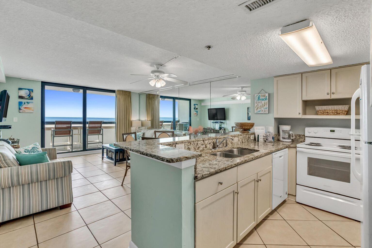 This 1-bedroom, 1.5-bath gulf front condo is turnkey ready and makes a GREAT investment. Very conveniently located on the second floor so no need to wait for the elevators. Recent upgrades include a brand-new stove (August 2025), plus peace of mind with Milestone and SIRS inspections already completed. Sundestin offers resort-style amenities and is a very popular vacation destination with many amenities including an indoor & outdoor pool as well as hot tubs, a kiddie splash pool, indoor sauna & steam room, sundry store, fitness center, game room, tiki hut bar & grill, on-site massage therapy, 24 hour front desk, meeting/conference rooms, & on-site restaurant. The association dues include electricity in addition to cable, internet and water.
