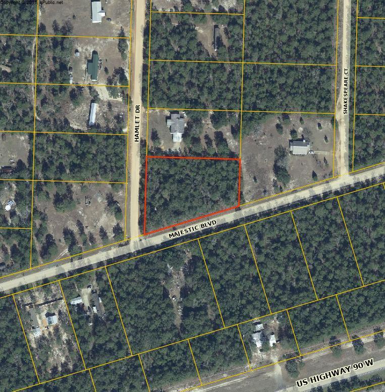 1.3 acres on a corner location with beautifully wooded land close to town and I-10 exchange at Mossy Head. . Lot dimensions are subject-to- an up to date survey.
