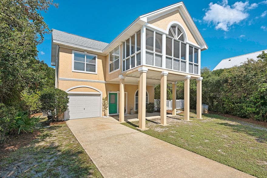 You cannot beat this location. Across Camp Creek Lake from WaterSound, Camp Creek Lake subdivision is bordered on one side by the Gulf of Mexico and the other side by our Rare Coastal Dune lakes - This home is in a secluded neighborhood, on the south side of Hwy 30A. Just steps to deeded beach walkover. Lovely 2 story home in the private gated community, Ultimate privacy around the HEATED pool! Open floor plan on the 2nd floor with vaulted ceilings in the Master Bedroom and the Living Room. All 4 bedrooms have HUGE closets and the bedrooms are HUGE as well. Enjoy the screened in porch and listen to the sounds of the waves steps away. This is an Investors Dream with Impressive Income.