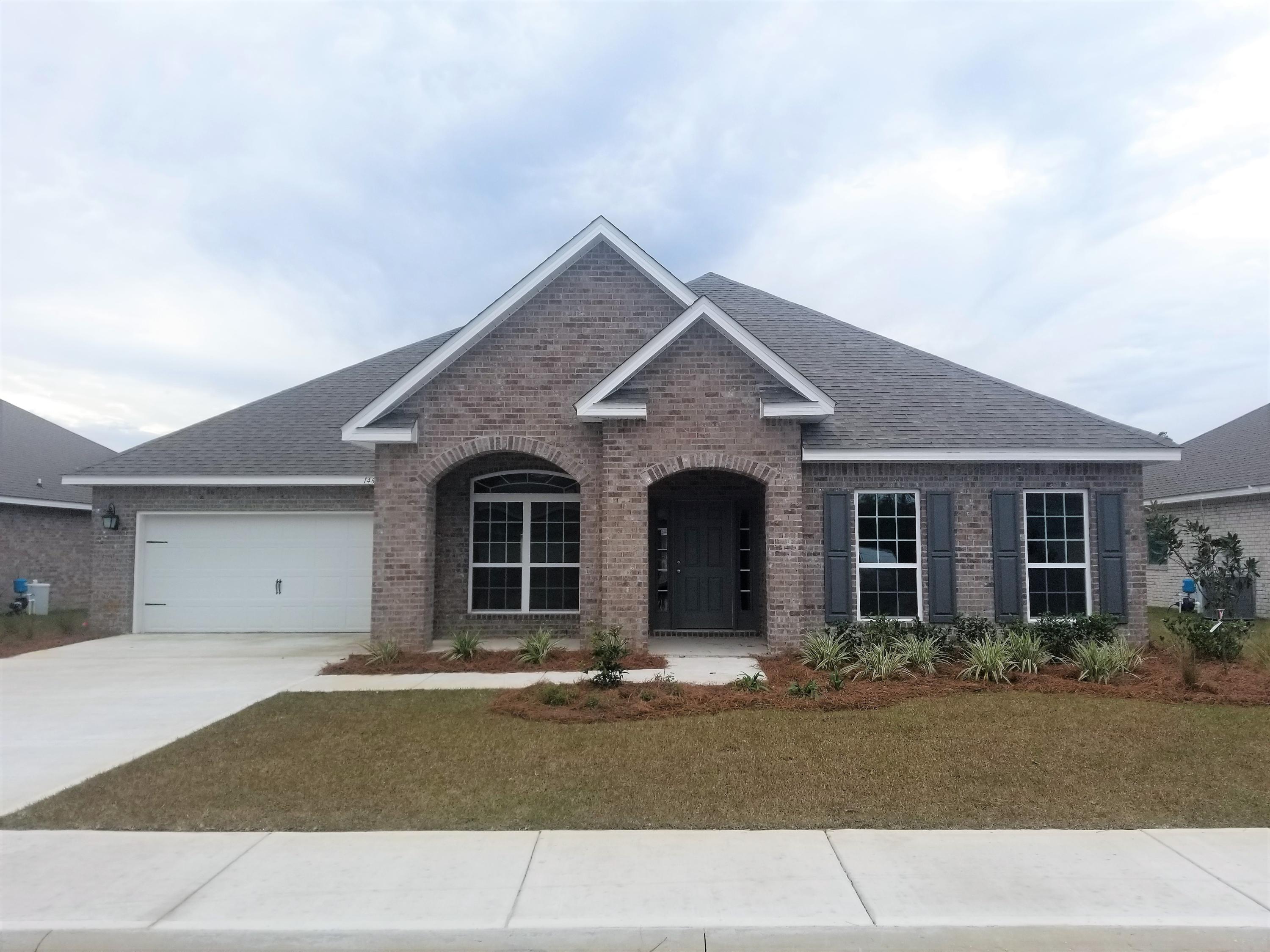 JUST BACK ON THE MARKET !! Incredible ONE STORY 3,117 square foot 5 bedroom, 3 bath home with a huge study and covered back porch. This home features painted grey cabinetry, granite countertops and hardwood floors in all the main living areas. Large tile shower in master bathroom, brushed nickel plumbing and designer lighting package. Full Irrigation system included with landscaping package. So many more features are included not to mention a brand NEW HOME warranty and peace of mind : )Peach Creek is close to great shopping, restaurants and entertainment. Only 20 mins to Panama City Beach Pier Park and 25 mins to Destin Commons. Publix's is only 5 mins away and so is the beach !!Seller offering $7500 in closing costs for buyers that finance with builders preferred lender