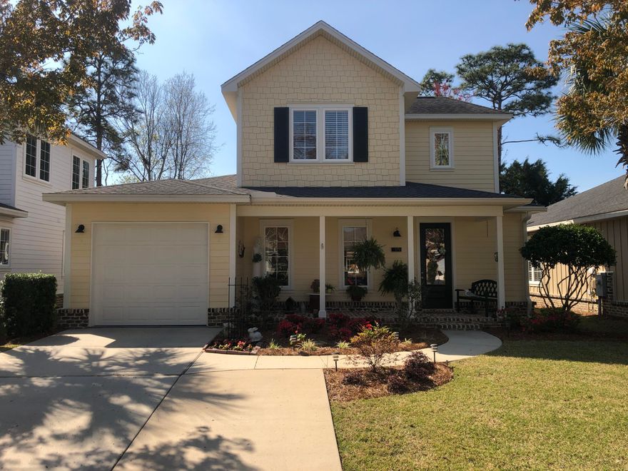 IMMACULATE home on RARE perimeter lot in CSV. Perimeter homes have the largest lots in community. This beautiful home enjoys 3brs, 2.5 bth, screened back porch, one-car garage & fenced-in backyard for the kids & Fido. A wonderful open floor plan having a Foyer entry, separate Living & Dining areas w/a centralized Kitchen. The Kitchen boasts newly painted cabinetry, granite counters & upgraded appliances. Pantry/Laundry has a combo room adjacent to Kitchen. Dining area features a beautiful custom, built-in bench & shelves. Spacious bedrooms w/Master on the 1st floor. 2nd & 3rd bdrms located on 2nd level sharing a ''Jack n Jill'' bathroom. HOA maintains lawn service for all homes, community pool, exercise room, dog park & playground. Come & see everything this wonderful home has to offer!