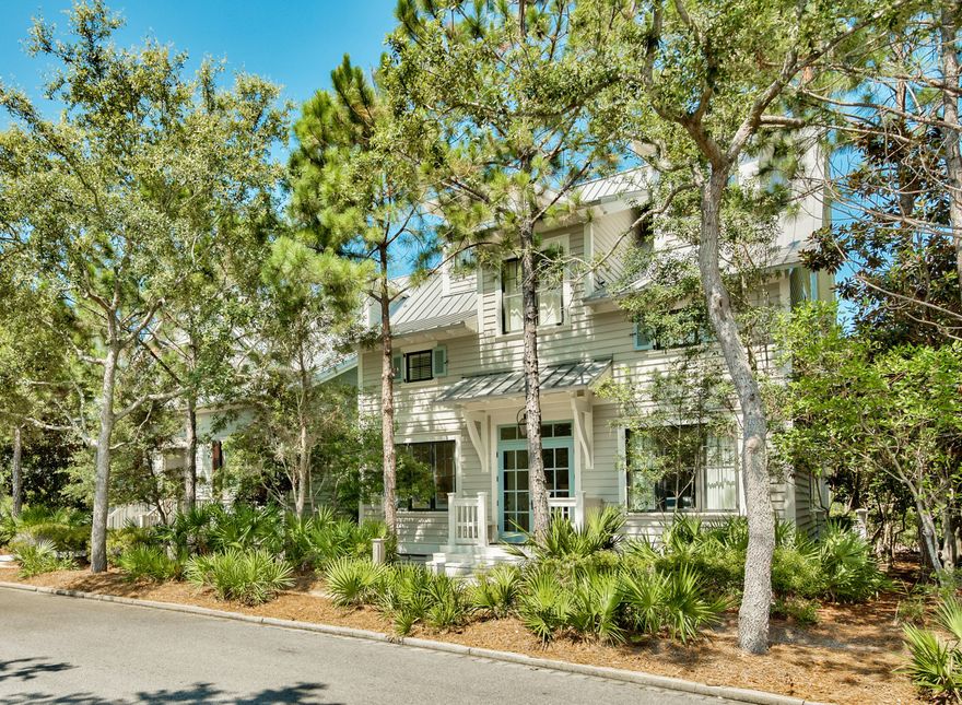 Priced to SELL! Well-priced, luxurious WaterColor residence, prominently situated south of 30A &#8203;in the premier location of the exclusive Park Row &#8203;neighborhood offers three stories of extraordinary living space. Offered fully furnished with interiors by Suzanne Kasler. Overlooking the Gulf of Mexico, Grayton Beach State Park and Western Lake, this &#8203;exclusive and private south of 30A &#8203;location is rarely available. Designed with exquisite detail, this five bedroom, five full private bathroom home offers forever views and stunning sunsets. The first floor offers two spacious guest suites with private, spa-like baths outfitted with premium WaterWorks plumbing fixtures, classic marble countertops and sleek glass tile. Crisply painted wood walls and a single piece, wroug
