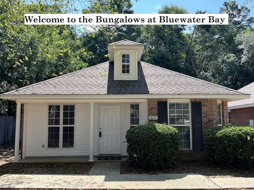Welcome to the Bungalows at Bluewater Bay. Rare Find - END LOT & ZERO CARPET HOME with Privacy Fenced backyard & no rear neighbors as this home backs up to Wooded Government Reservation. Recent Updates Include, 2017 AC & Heating System & 2024 Dining Chandelier. The Kitchen has an Overabundance of Cabinets and Counter Space, Separate Pantry and all Appliances will Remain. Indoor Laundry Area Plus an Additional Storage Area in the Rear of the Home. Privacy Fenced Backyard. Split Floor Plan with 3 Bedrooms and 2 Full Baths and a Very Efficient Floor Plan that Lives Big. The Bungalow Homes do not Last Long on the Market. The sellers have never lived in the home, and it is being sold as is with the right to inspect. Buyer to verify any information that they deem important.