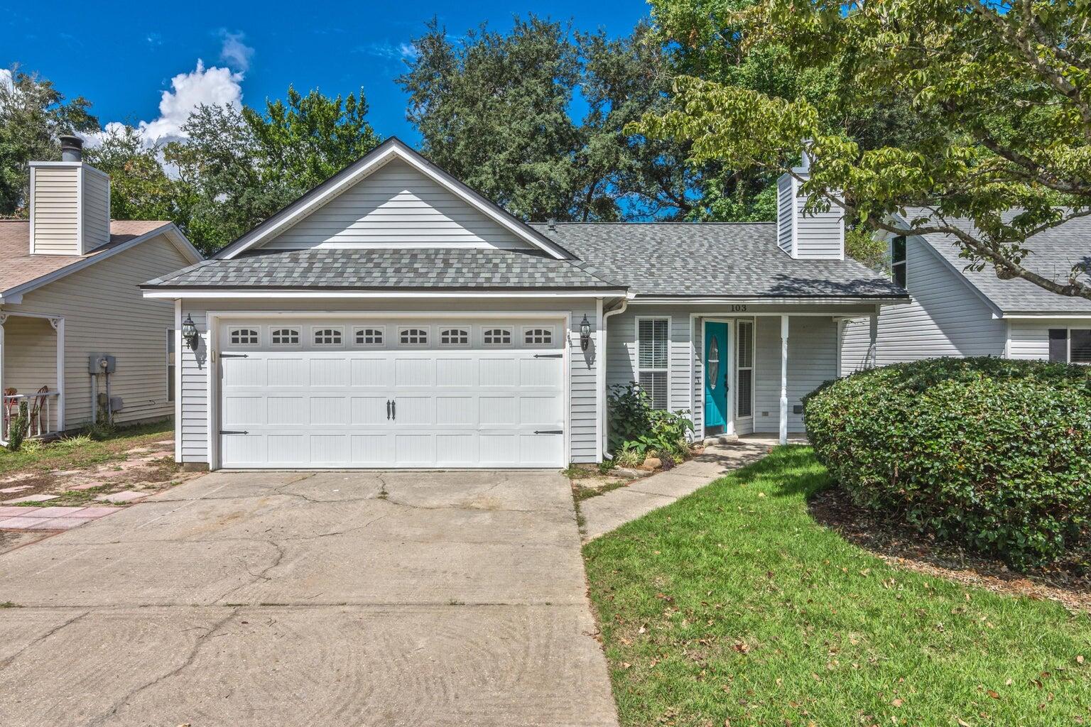 Beautifully RENOVATED 3-bedroom, 2-bathroom home located in Blue Pine Village in Bluewater Bay!Luxury vinyl plank flooring throughout and a spacious living room featuring high ceilings, modern light fixtures, and a cozy shiplap-adorned fireplace. The updated eat-in kitchen boasts a stylish neutral color palette, shaker-style cabinetry, white quartz countertops, and stainless steel appliances.This home comes complete with a fenced backyard, and 2-car attached garage.Current termite bond- transferrable to buyer at closing.Blue Pine Village offers residents access to a sparkling community pool and is ideally located for an easy commute to local military bases, A-rated schools, shopping, and the Mid-Bay Bridge to Destin.