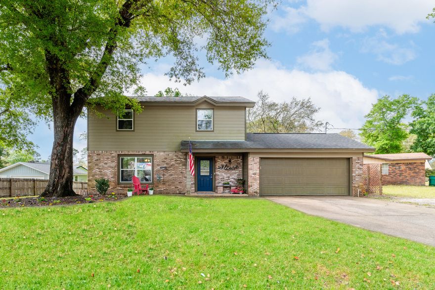 72 hour kick out clause in place. Discover the perfect blend of comfort and charm with this captivating 3-bedroom, 2.5-bathroom home. Bathed in natural light, this residence invites warmth and relaxation at every turn. Step outside to a serene patio oasis, complete with a cozy fire pit--the ideal setting for evenings under the stars. Surrounding the patio, abundant garden space awaits your green thumb, offering endless possibilities for outdoor enjoyment.Architecturally striking, this two-story home combines classic brick with stylish siding, creating a welcoming curb appeal. The property boasts an oversized two-car garage, providing ample space for vehicles and storage.