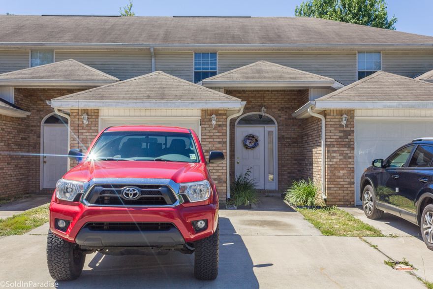 This lovely 2 story townhome is located in a quiet neighborhood in Mary Esther. The living, kitchen, and dining areas are open and flowing. Glass sliders lead you to the private fenced in deck and yard. Each of the two bedrooms feature their own bathroom and ample closet space. The laundry and half bath are located off the entry hallway. A one car garage provides additional storage or parking. Just minutes from beaches, shopping, schools, and only 6 miles from Hurlburt Field makes this a prime location. This unit has been well-maintained by the owner and is currently a rental unit. Buyer to verify all dimensions.