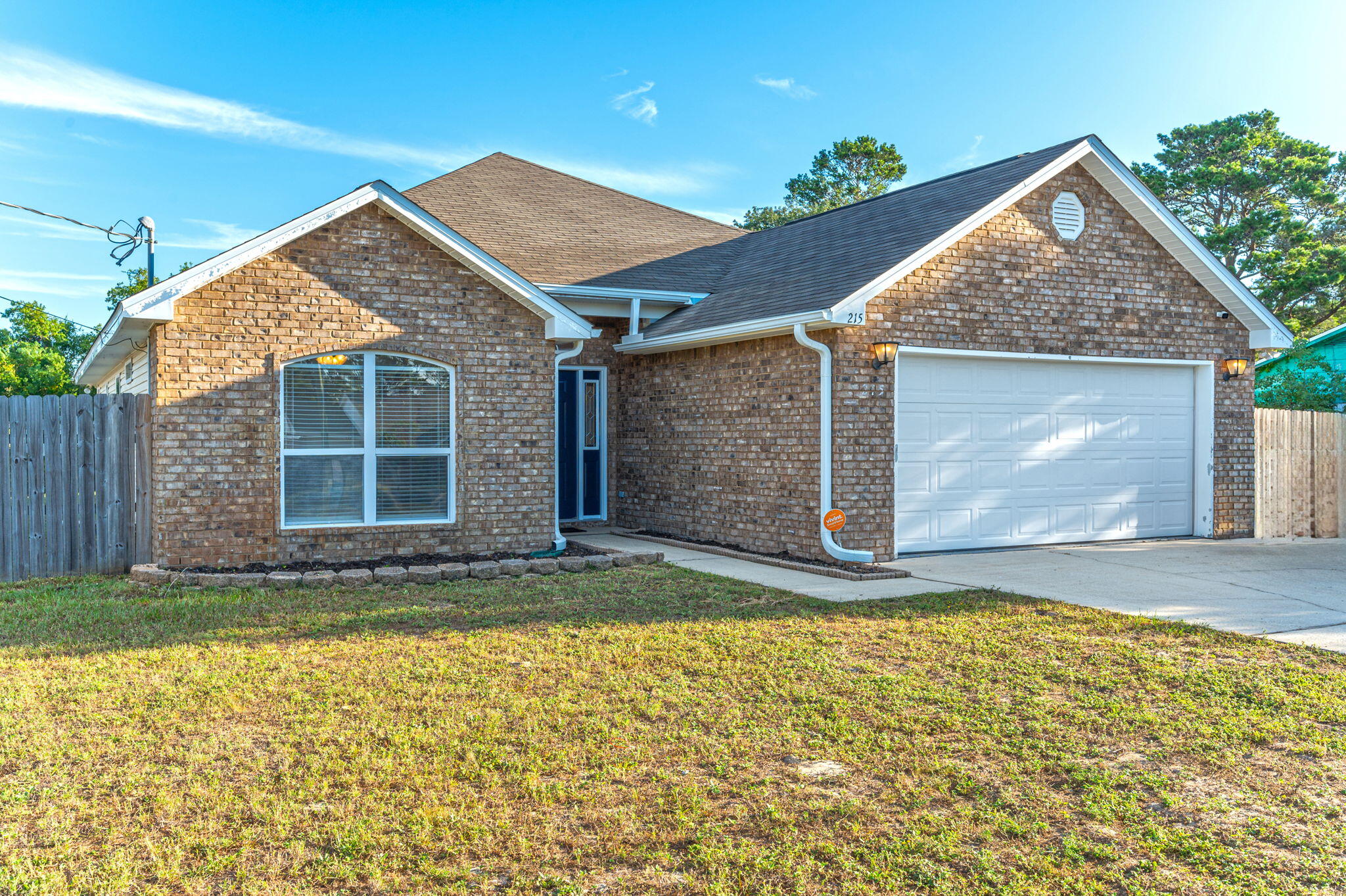 Holy cow!New roof, New HVAC AND 2.25% VA assumable interest rate available!!!This Brick front home on a quiet street that is just a hop from Hurlburt and the beach is a picture-perfect home ready for its new owner! Featuring*Large foyer w/ open floor plan*Spacious living room w/ 10' ceilings*Fresh clean paint throughout*New vinyl flooring in main living spaces*Custom lighting and a sliding glass door to back yard in the dining room*Gorgeous granite counter tops with breakfast bar, undermount sink, and tons of cabinets in kitchen* Huge laundry and pantry located just off the kitchen w/ tons of storage*Freshly updated bathrooms complete with 18'' ceramic tiled floors.*Double trayed ceiling in the owner's suite as well as large walk-in closet, double sink vanity,