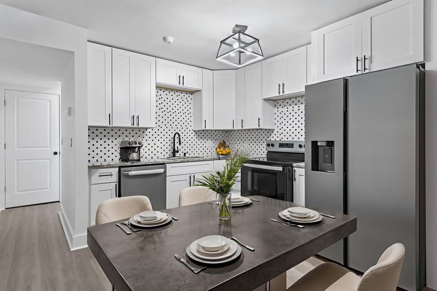 Welcome to your waterfront property!! Located on Cinco Boyou.easy,  This beautful 1 bedroom 1 bath  condo has been completely remodeled with new vinyl plank floors, kitchen and bath, hot water heater, HVAC and lighting throughout. The entire building experienced an upgrade in 2025 to include new wiring, plumbing and roof giving you the feeling of new construction!  Bring your  kayak ,paddle board and fishing poles. This community amenities also include a pool and tennis courts and extra storage. Come make this space your own.