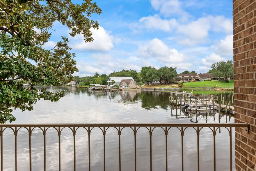 Welcome to your waterfront property!! Located on Cinco Boyou.easy,  This beautful 1 bedroom 1 bath  condo has been completely remodeled with new vinyl plank floors, kitchen and bath, hot water heater, HVAC and lighting throughout. The entire building experienced an upgrade in 2025 to include new wiring, plumbing and roof giving you the feeling of new construction!  Bring your  kayak ,paddle board and fishing poles. This community amenities also include a pool and tennis courts and extra storage. Come make this space your own.